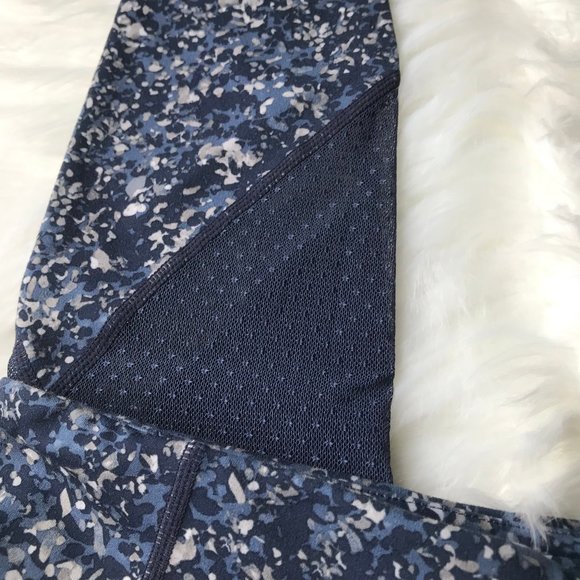 NWOT Athleta Blue Sandstone Mesh Leggings - Picture 4 of 6